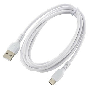 AudioComm USB-A to USB-C 2m USB2.0Ή [dP[u f[^]P[u usb-c usb type-c P[u typecP[u [dR[h f[^] ő480Mbps d3A ϋvOubV` zCg SMT-L20DAC-W 01
