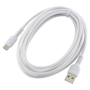 AudioComm USB-A to USB-C 3m USB2.0Ή [dP[u f[^]P[u usb-c usb type-c P[u typecP[u [dR[h f[^] ő480Mbps d3A ϋvOubV` zCg SMT-L30DAC-W 01