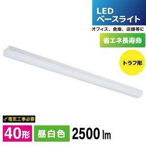 LED�x�[�X���C�g �g���t�` 40�` 2500lm �����F�bLT-BS4200C08N-N 06-4252 �I�[���d�@