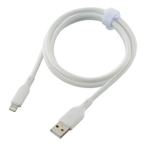 AudioComm ���C�g�j���O�P�[�u�� Lighting to USB Type-A ����1m �z���C�g �� �Ȃ߂炩 �V���R���^�C�v ���݂ɂ��� �f���ɋ��� �����o���h�t ���o�� ���}���[�d 5V/3A�Ή� iPhone iPad iPod ���K�F�ؕi�bSMT-L10