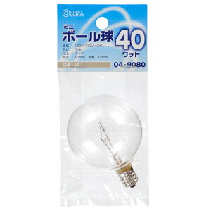 ���M�� �~�j�{�[���` G50 E12 40W �N���A_LB-G5240-C 04-9080 �I�[���d�@