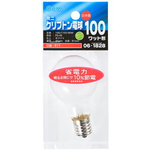 �~�j�N���v�g���d�� E17 100W �z���C�g LB-PS4700KJ-W 06-1828 �I�[���d�@
