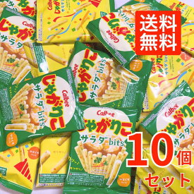 【10個セット】カルビー じゃがりこ サラダbits 送料無料 ポイント消化 訳あり お試し スナック