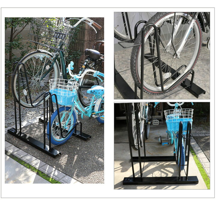 【激安大特価！】 自転車スタンド 横風に強い 頑丈 自転車置き場 3台用 #954 asakusa.sub.jp