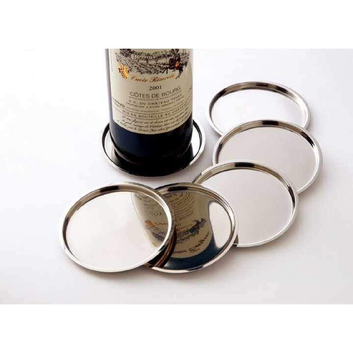 楽天市場 Wine ステンレス ボトルコースター 6枚セット ガラス製 ワイン キッチン用品 雑貨 エプロン コースター グローバル Global オシャレ キャンティ ボトルコースター ワインボトル用コースター ステンレス プリズム