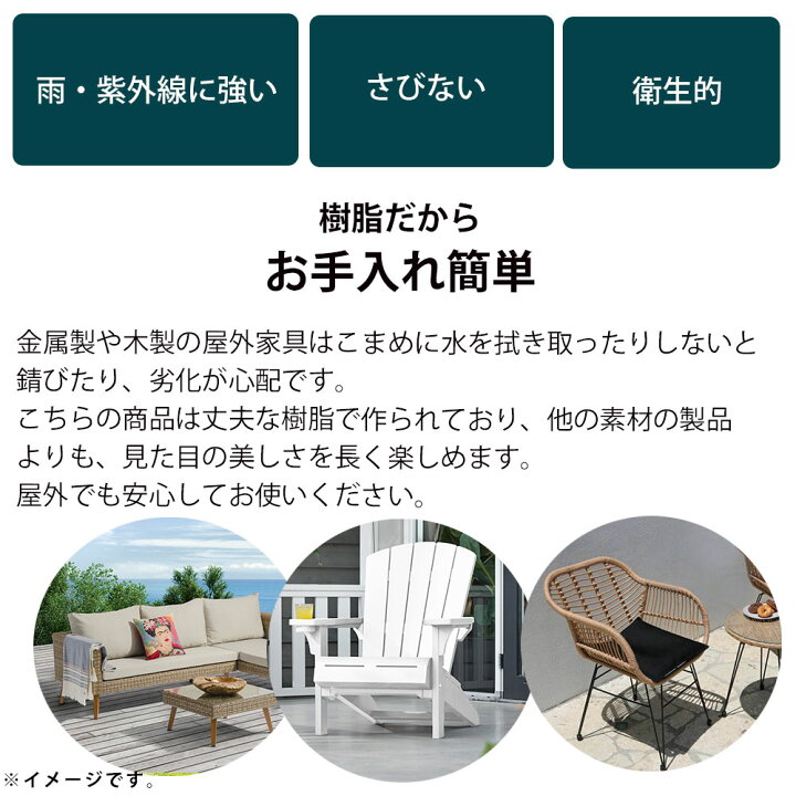 楽天市場 ガーデンローチェアー 屋外チェア ガーデンチェア 椅子 イス ロータイプ 肘置き ドリンクホルダー おしゃれ 黒 ブラック 白 ホワイト ガーデン家具 庭家具 ガーデンファニチャー 1人掛け 低い ベランダ テラス ホテル カフェ バルコニー テラ プリズム
