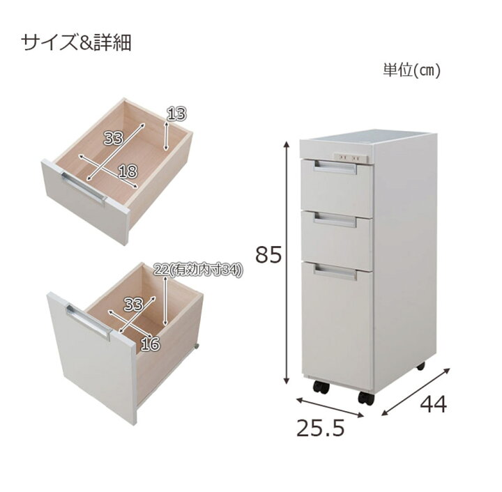 楽天市場】日本製 ステンレス スリムカウンター25 キャビネット 