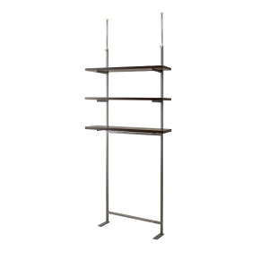 日本製 突っ張り 壁面収納ラック 幅90cm3段 つっぱりラック 突っ張り収納 つっぱり収納 突っ張りラック 壁面収納 ディスプレイラック オープンラック つっぱり棚 突っ張り棚 高さ調節 3段 三