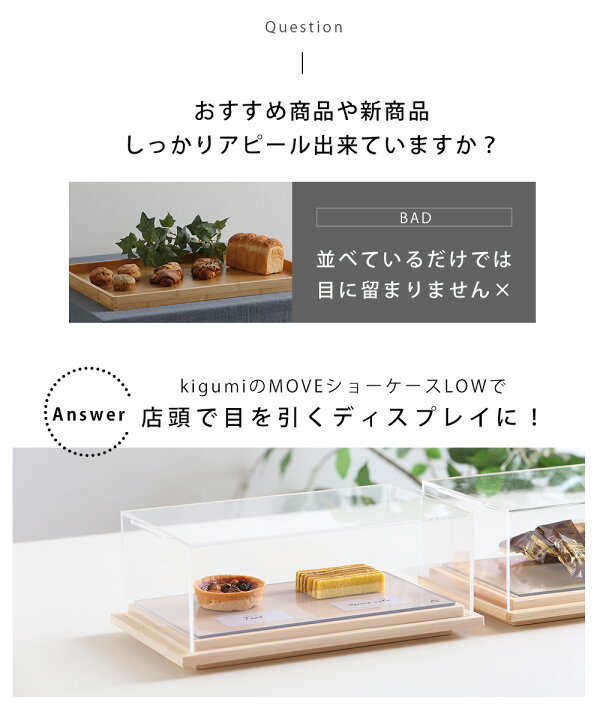楽天市場】A+ (アクセントプラス) MOVE ムーブ ショーケース LOW M 