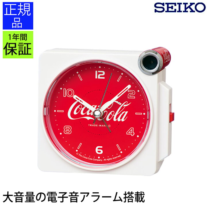 楽天市場】正規品 目ざまし時計 コカ・コーラ セイコー 置時計 