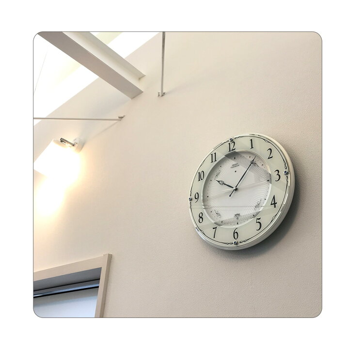 楽天市場 Seiko セイコー 掛時計 スワロフスキーの輝き 壁掛け時計 掛け時計 電波時計 おしゃれ 連続秒針 Seiko 壁掛け セイコー 電波掛け時計 電波壁掛け時計 電波掛時計 スイープ秒針 ほとんど音がしない 白 ホワイト 引っ越し祝い 引越し祝い 新築祝い 贈り物