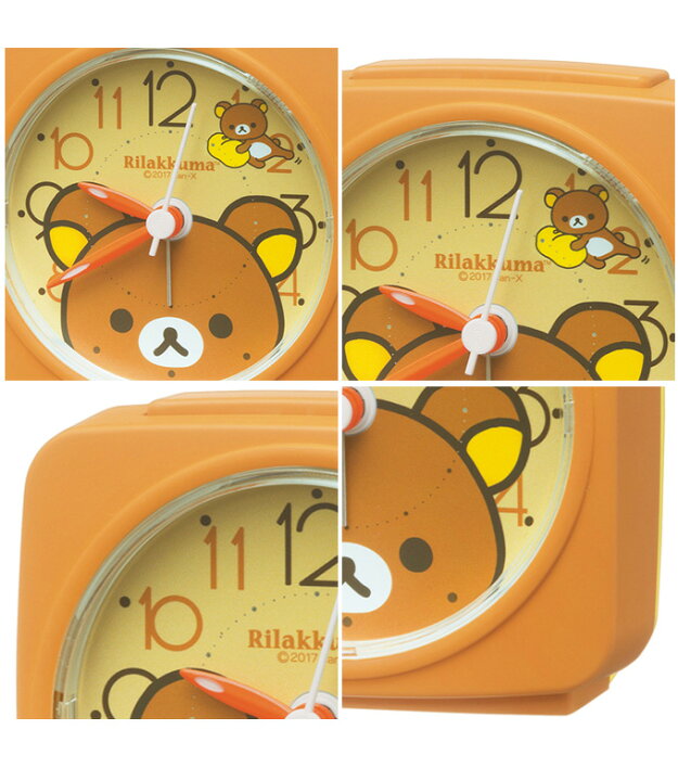 楽天市場 正規品 セイコー 置き時計 置時計 アナログ 目覚まし時計 キャラクター 子供用 目ざまし時計 めざまし時計 りらっくま リラックマ Rilakkuma 夜光 光る スイープ秒針 連続秒針 入学祝い 誕生日 女の子 ギフト プレゼント ラッピング かわいい 可愛い