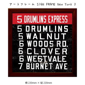 A[gt[ SIGN FRAME New York 3 Ǌ| G 220mm×c220mm Ǐ z |X^[ t[ pl   LO Mtg 킢  v[g Vi ͗lւ oYj   
