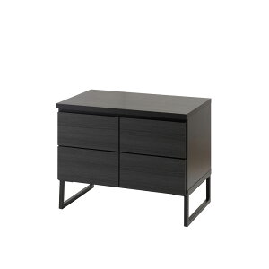 スタイリッシュ ブラック スクエア キャビネット 引出し ベンチタイプ 幅71cm 一人暮らし 新生活キャビネット ラック ブラック 収納 かっこいい おしゃれ 家具 小物収納 シンプル リビングチ