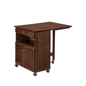 ワゴンシリーズ バタフライタイプ キッチンワゴン バタフライワゴン キッチン収納 カウンターワゴン ワゴン家事テーブル キャスター付 収納付き 開き扉 引出し付 引き出し付 木製 ウッド