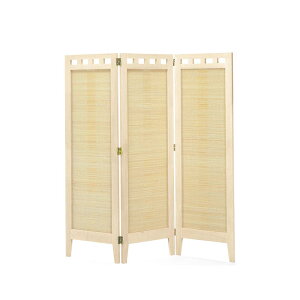 完成品 スクリーンシリーズ エスニック 3連 スクリーン パーテーション パーティション 間仕切り 間仕切り壁衝立 ついたて 木製 ウッド 竹 バンブー 3連 三連 3面 三面 ホワイト 白 ブラウン