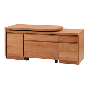 日本製 天然木アルダーシリーズ パソコンデスク幅120 ロー 回転盤付き パソコンデスク パソコン机 ローデスク PCデスク PC机ローボード リビングボード サイドボード チェスト ローテーブル