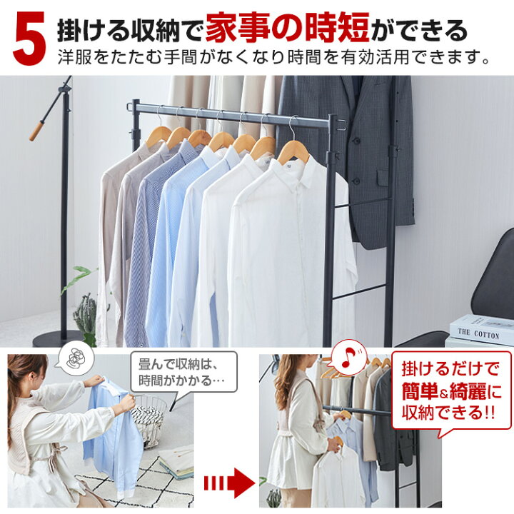 楽天市場】【カラーが選べる】 ハンガーラック 頑丈 2段 高耐荷重 業務 