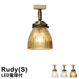 【LED電球付き】LED スポットライト 照明 1灯式 Rudy（S） [ルディS] LT-1349 インターフォルム おしゃれ ペンダントライト シーリングライト 北欧 レトロ アンティーク ガラスシェード