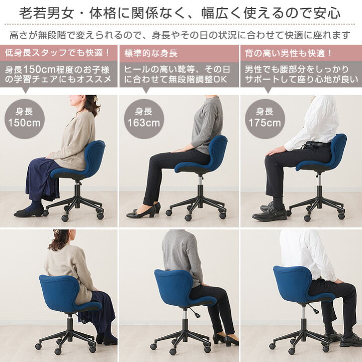 楽天市場】美姿勢チェア スリムフィットチェア 腰痛対策 オフィス 
