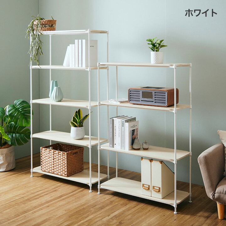 楽天市場】オープンラック おしゃれ 木製 ウッドラック 木製棚板 
