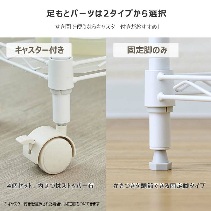 楽天市場】【高さが選べる】隙間収納 25cm 3段 4段 5段 ラック スリム 