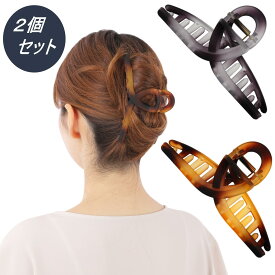 【レビュー投稿で当店で使える300円OFFクーポンプレゼント】ヘアクリップ バンスクリップ 大きめ 2個セット しっかりとまる 髪留め クリップ しっかり ヘアアクセサリー 大人 韓国 可愛い おしゃれ かみどめ