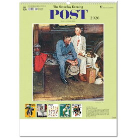 壁掛けカレンダー 2026 カレンダー 壁掛け サタデー・イブニング・ポスト（ノーマン・ロックウェル）