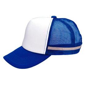 名入れ　リフレックスアメリカンキャップ　ロイヤルブルーXホワイト