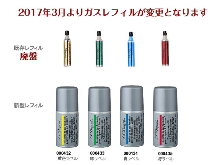 楽天市場】デュポンライターガス ガスレフィル2本セット st-gas-432 