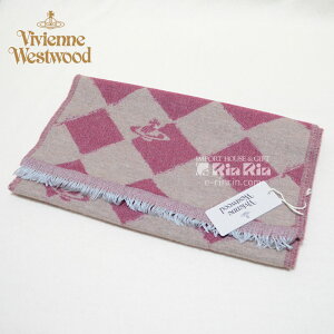 BBAEEGXgEbh Vivienne Westwood jp E[66 bhEL 81030011-10069-PL-H204 RED/CAMEL 37×180 I[uS BBA}t[yViEKiEz Mtg