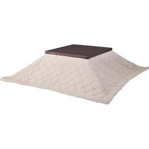 薄掛コタツ布団 正方形 ツイード ポリエステル製 幅190×奥行190cm 天板サイズ80×80cm以下