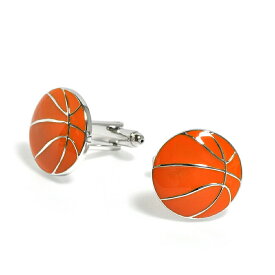 【2個売り】 カフスボタン ブラス バスケットボールのデザインが格好良いカフス｜カフリンクス 真鍮 アクセサリー メンズ