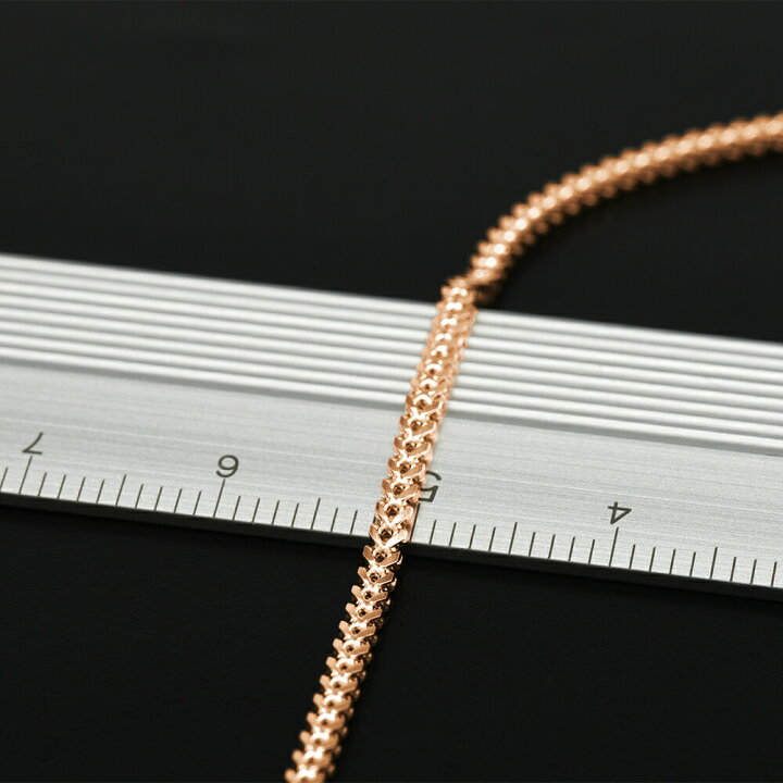 楽天市場】ネックレス チェーン 18金 ピンクゴールド ターラントR 
