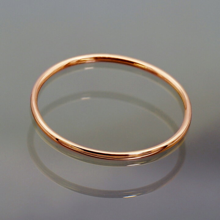 楽天市場】指輪 18金 ピンクゴールド 甲丸リング 幅1.0mm ピンキー 