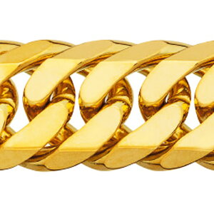 �l�b�N���X �`�F�[�� 18�� �C�G���[�S�[���h 6�ʃJ�b�g�_�u���약�`�F�[�� ��12.7mm ����40cm�b�`�F�[���̂� ���� �� K18YG k18 18k �M���� �W���G���[ ���f�B�[�X �����Y