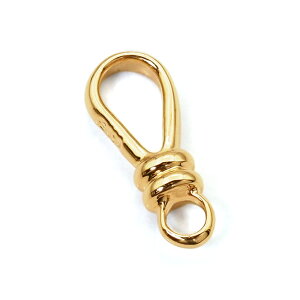 【1個売り】 エンドパーツ 18金 イエローゴールド フック受け金具 縦8.0mm 横3.5mm 留め具|手芸用品 金具 飾り パーツ 部品 K18YG k18 18k 貴金属