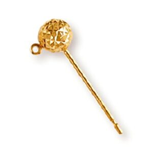 �y1����z �s�A�X�p�[�c 18�� �C�G���[�S�[���h �X�^�b�h�s�A�X�p�[�c 4.0mm�X�N�����u���{�[���ʕt�� �ۃJ���t�� ���a0.70mm �s�A�X�|�X�g �s�A�X���b��|�p�i ���� ���� �p�[�c ���i K18YG k18