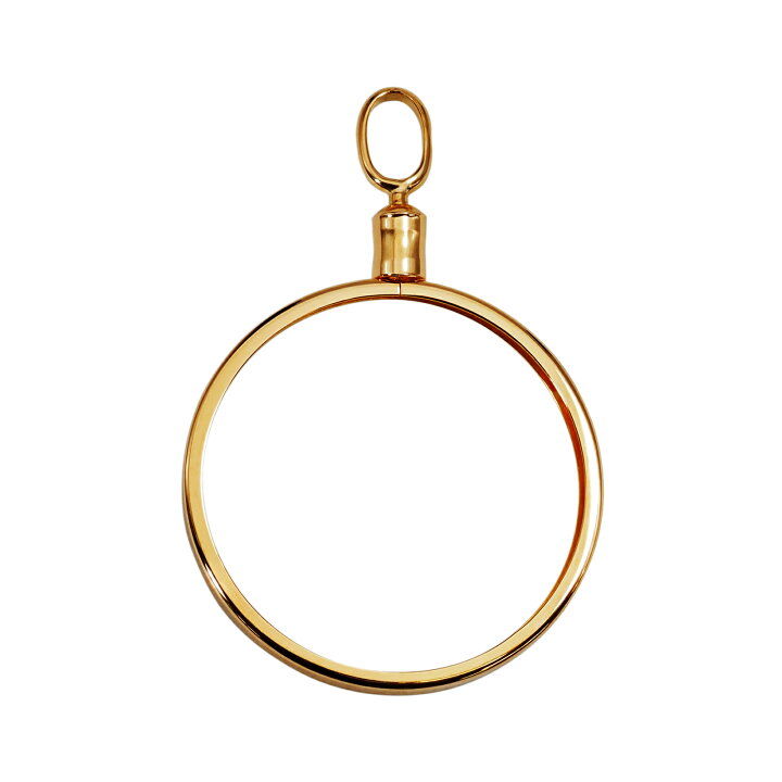 楽天市場】【1個売り】 コイン空枠パーツ 18金 イエローゴールド  