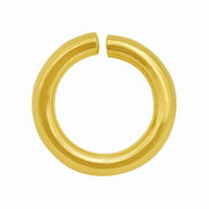 【1個売り】 丸カン 18金 イエローゴールド 丸環 線径1.2mm 直径7.0mm マルカン｜手芸用品 金具 飾り パ…
