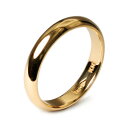 指輪 18金 イエローゴールド 甲丸リング 幅3.5mm 財務省造幣局検定マーク（ホールマーク）入り 地金リング｜K18YG k18…