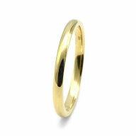 指輪 18金 イエローゴールド 甲丸リング 幅2.0mm ピンキーリングもございます 地金リング｜K18YG k18 18k…