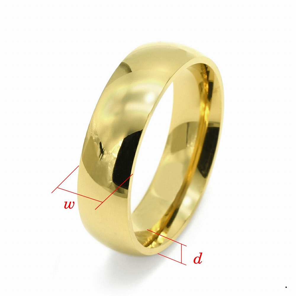 楽天市場】指輪 18金 イエローゴールド 甲丸リング 幅6.0mm ピンキー