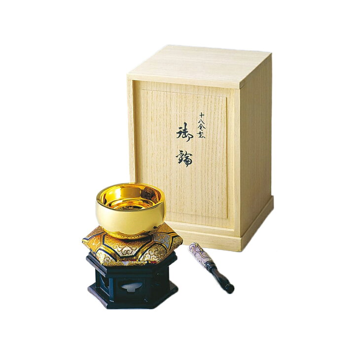 楽天市場】仏具 18金 イエローゴールド おりん 直径9.0cm 3.0寸 重量 