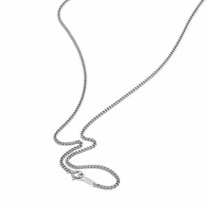 �l�b�N���X �`�F�[�� PT850 �v���`�i 2�ʃJ�b�g�약�`�F�[�� ��1.7mm ����40cm�b�`�F�[���̂� ���� �� 850pt �M���� �W���G���[ ���f�B�[�X �����Y