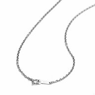 ネックレス チェーン PT850 プラチナ 4面カット小豆チェーン 幅1.5mm 長さ45cm｜ネックレスチェーン チェ…