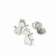 【バラ売り/1個】 ピアス ステンレス キリンモチーフのピアス きりん ジラフ｜ アクセサリー レディース …