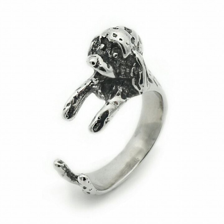 楽天市場 指輪 サージカルステンレス プードルのリング 犬 イヌ ドッグ 医療用ステンレス アクセサリー レディース メンズ ジュエリー ネックレス Rubby