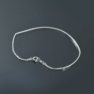 ブレスレット チェーン シルバー925 ベネチアンチェーン 幅1.0mm 長さ16cm｜ブレスレットチェーン チェー…