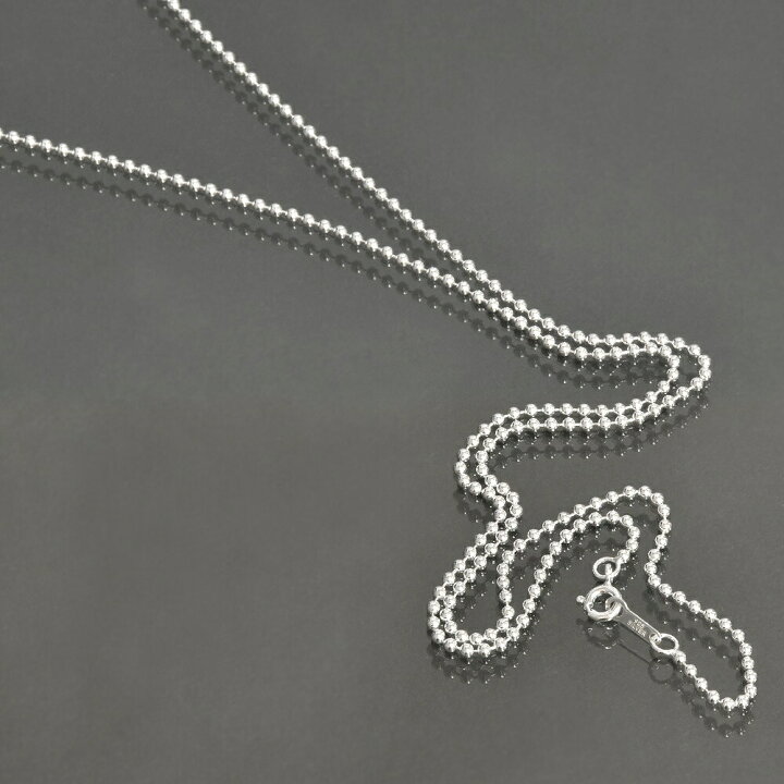 楽天市場】ネックレス チェーン シルバー925 ボールチェーン 幅2.0mm 